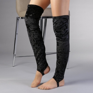 Γυναικείες κάλτσες και καλσόν, Γυναικείες γκέτες A1 μαύρα - Kalapod.gr